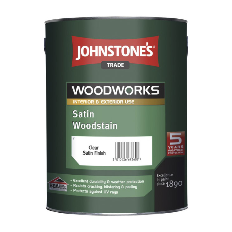 фото Лак johnstone's satin woodstain якобинский дуб 2,5 л johnstones