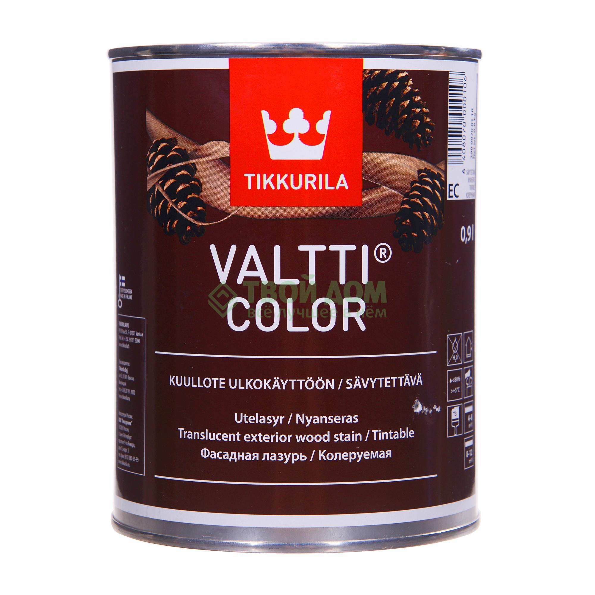 

Лазурь Tikkurila Oyj Valtti Color 1/0.9л (2293/4087, Коричневый