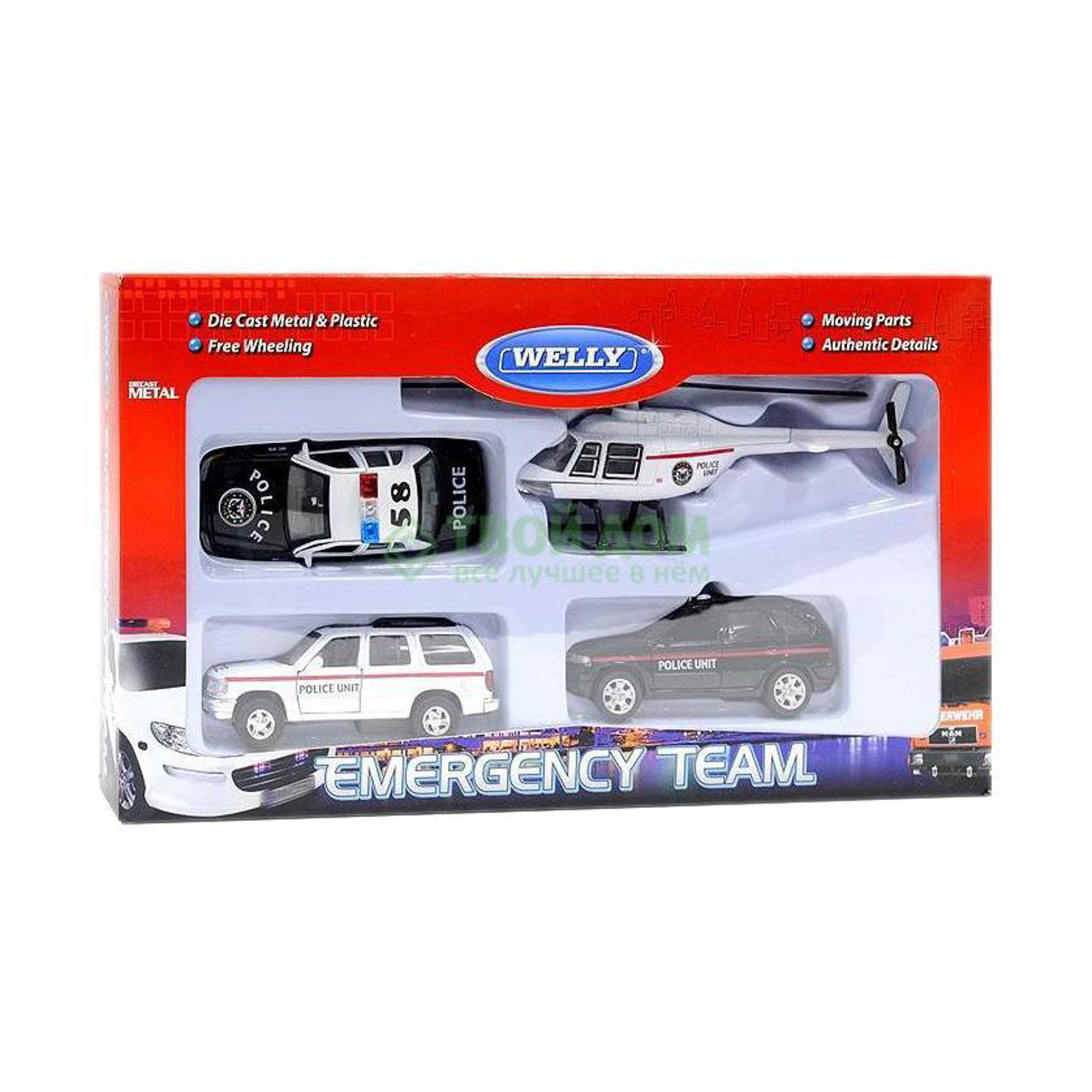 

Набор машинок WELLY ПОЛИЦИЯ (98160-4A)
