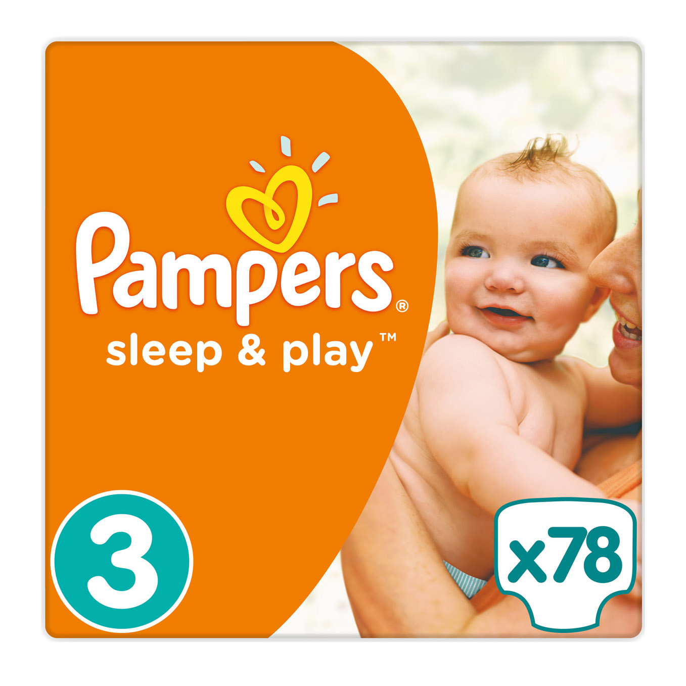 фото Подгузники pampers sleep&play 4-9 кг. 78 шт.