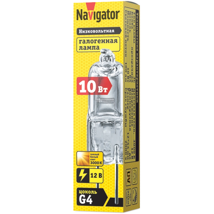 фото Лампа navigator jc 20w clear g4 12v