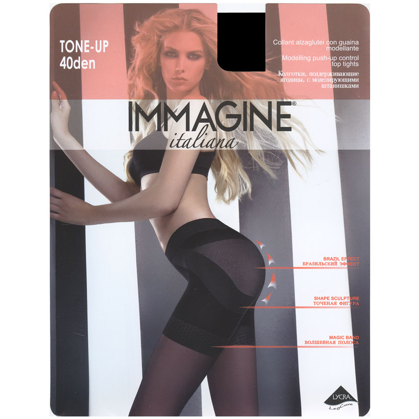 фото Колготки immagine tone up nero 40 l/xl