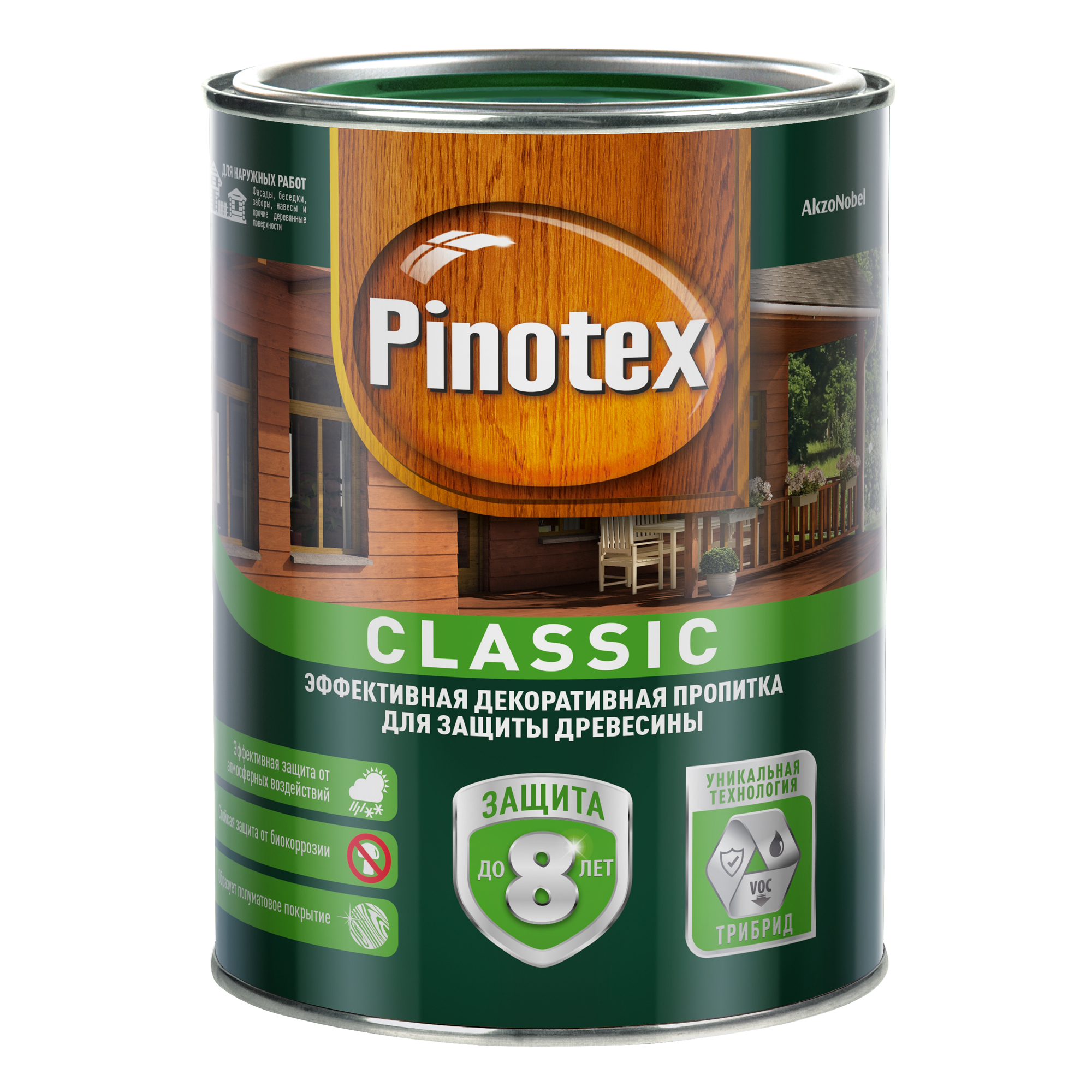 фото Пропитка pinotex classic 1л орегон