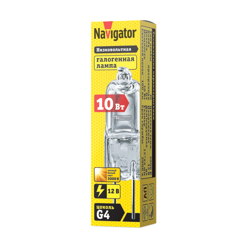 фото Лампа navigator jc 10w clear g4 12v