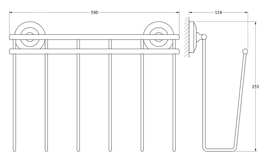 фото Держатель для газет fbs standard sta 052