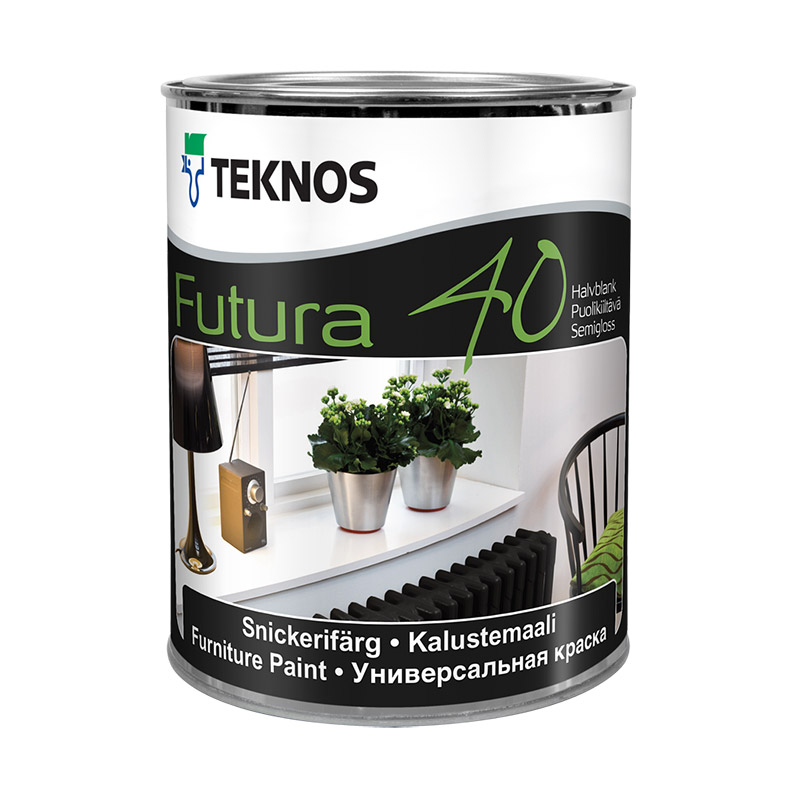 

Краска Teknos Футура-40 РМ1 1/0.9л, Белый