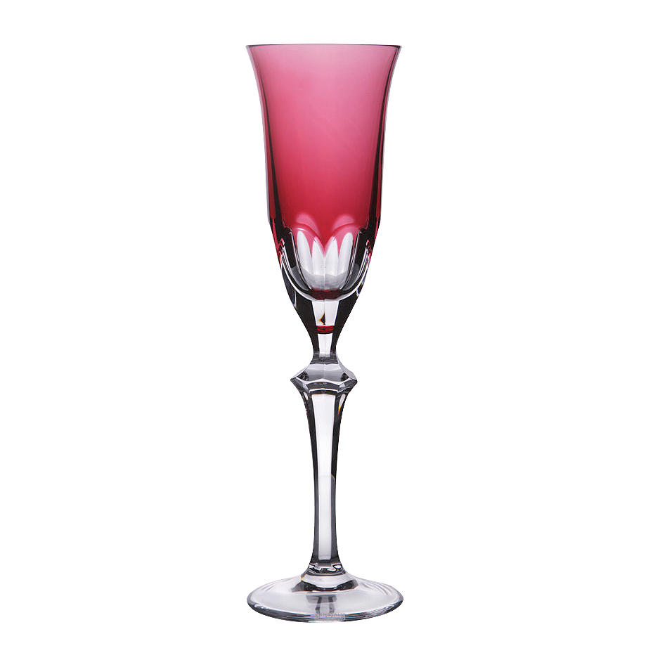 фото Набор бокалов для шампанского арнштадт 6шт рубин (9509/7) arnstadt kristall