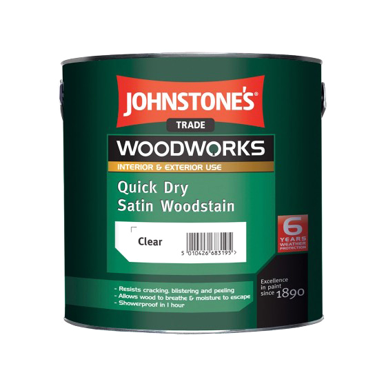 Защитный состав Johnstone's Quick Dry Satin Woodstain Махагон 2,5 л