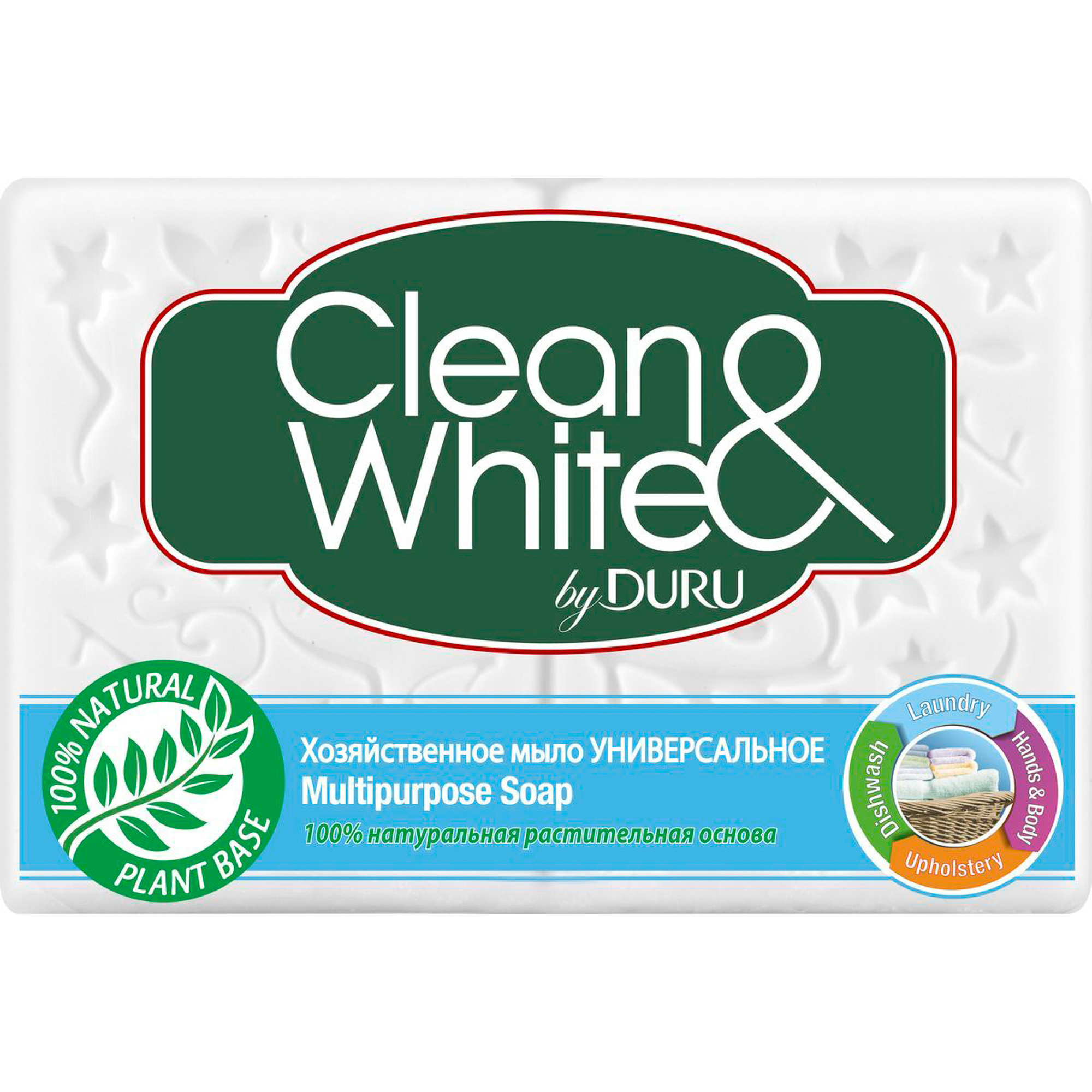 фото Хозяйственное мыло duru clean&white универсальное 2x125 г