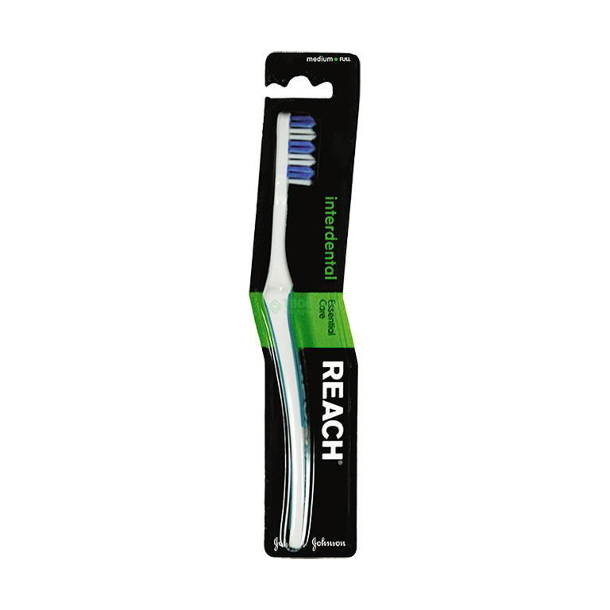 фото Зубная щетка reach interdental жесткая white-green