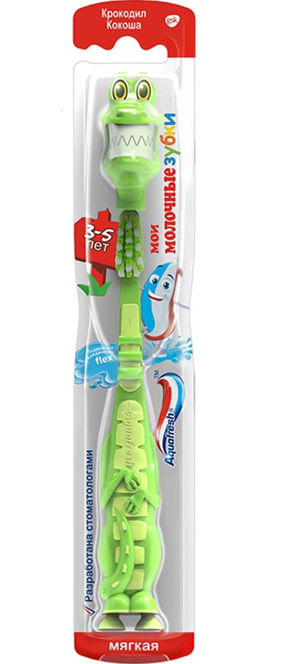 фото Зубная щетка для детей aquafresh flex-o-frends 3-6 лет