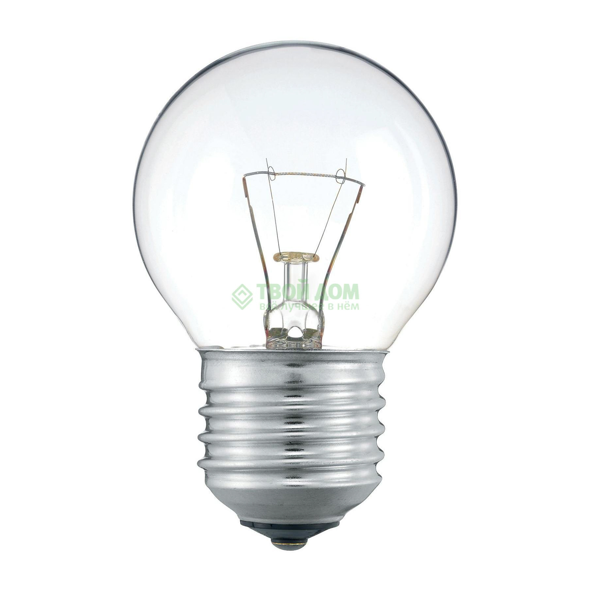 фото Лампочка philips lamps standard 60w e27 230v p45 cl 1ct