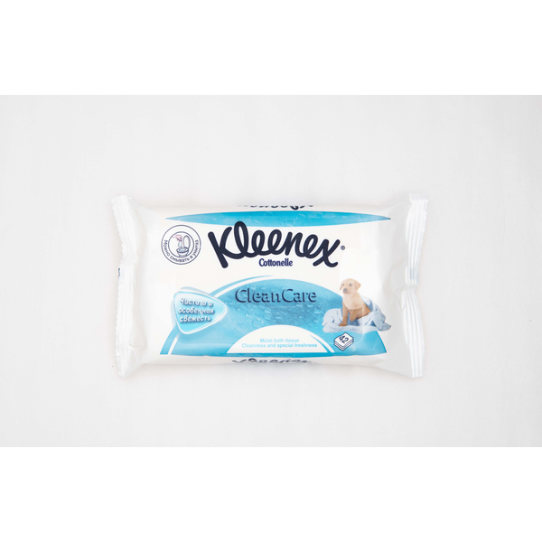 Туалетная бумага Kleenex влажная 42 шт, цвет бело-синий - фото 2