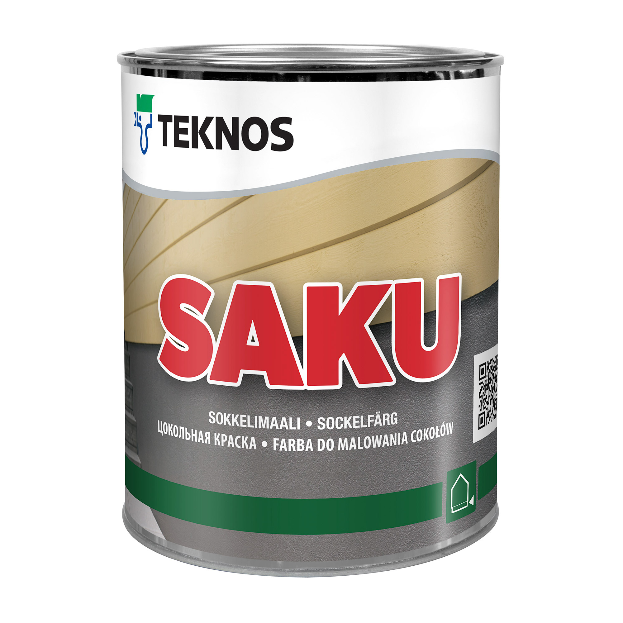 

Краска фасадная Teknos Saku РМ1 1/0.9л, Белый