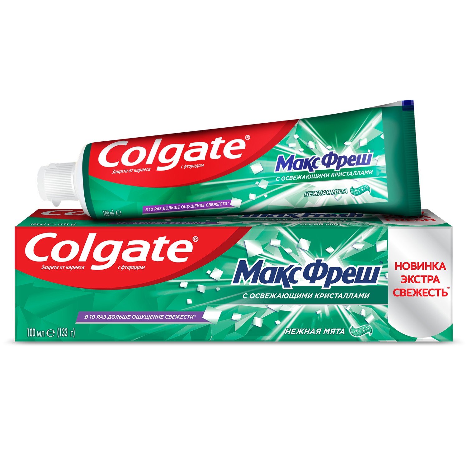 фото Зубная паста освежающая colgate макс фреш нежная мята 100 мл