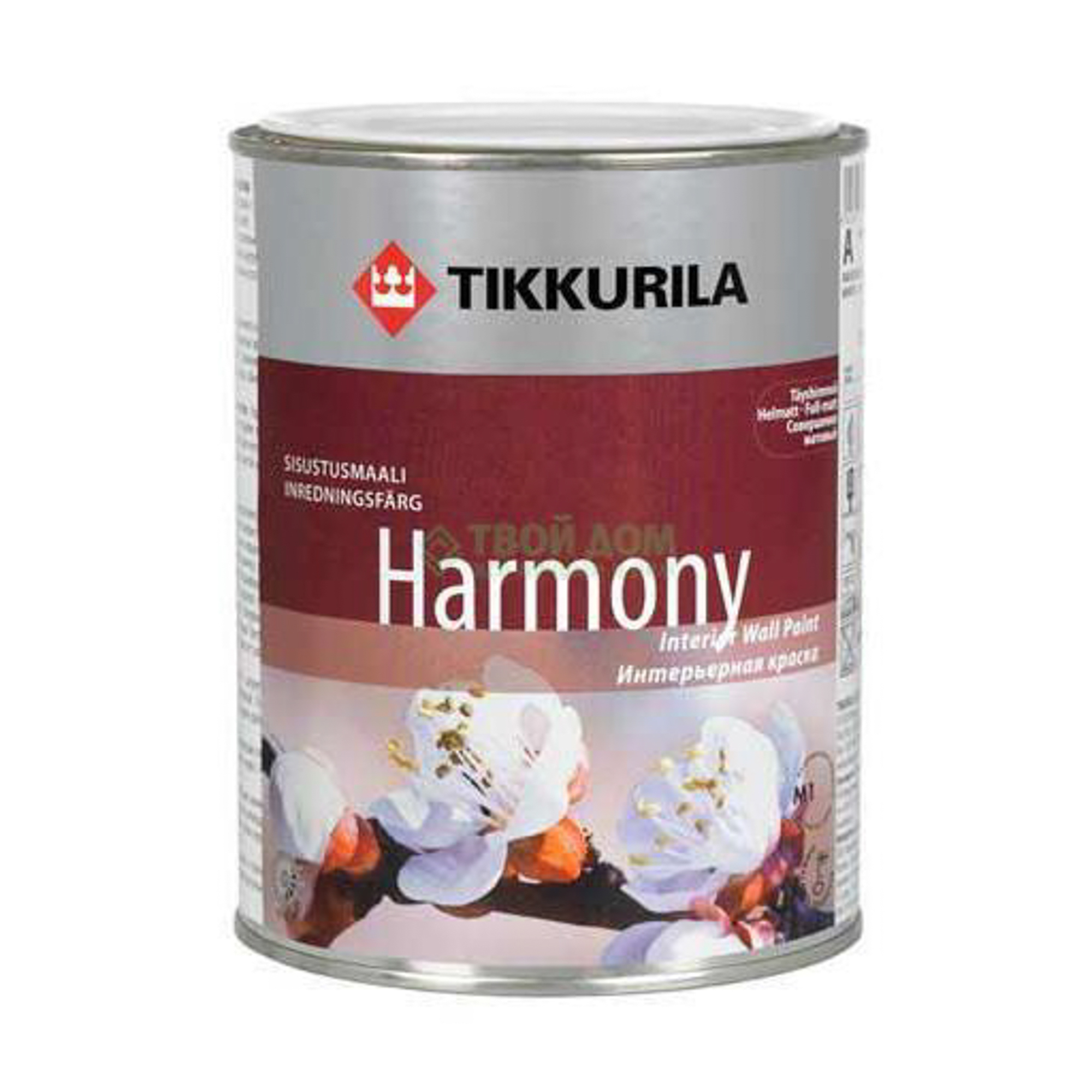 

Краска Tikkurila Oyj Гармония А 1/0.9л, Белый