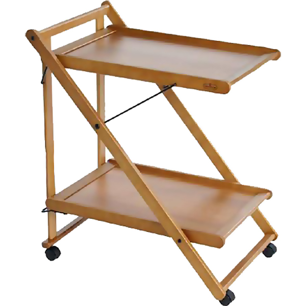 

Столик складной сервировочный на колесах Valsecchi орех (185/185/12)