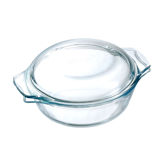 фото Кастрюля из жаропрочной стекла pyrex с крышкой 1,1 л