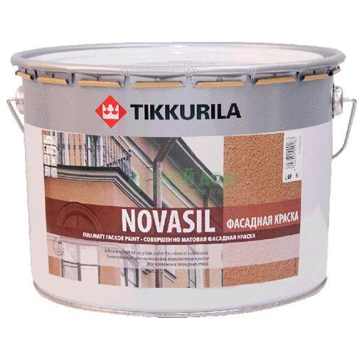 

Краска Tikkurila Novasil Матовая белая 9л, Белый