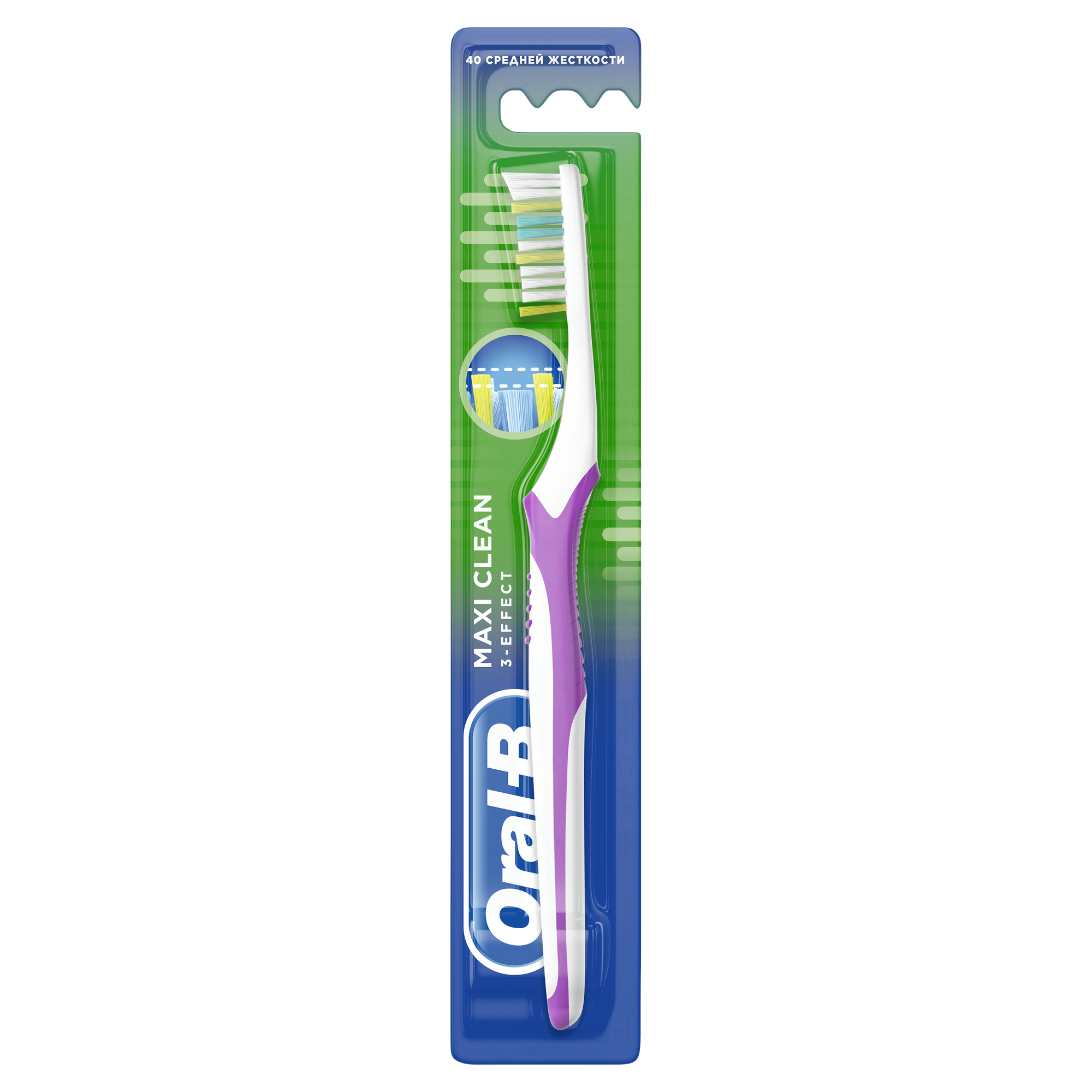 фото Зубная щетка oral-b 3-effect maxi clean, cредней жесткости, 1 шт