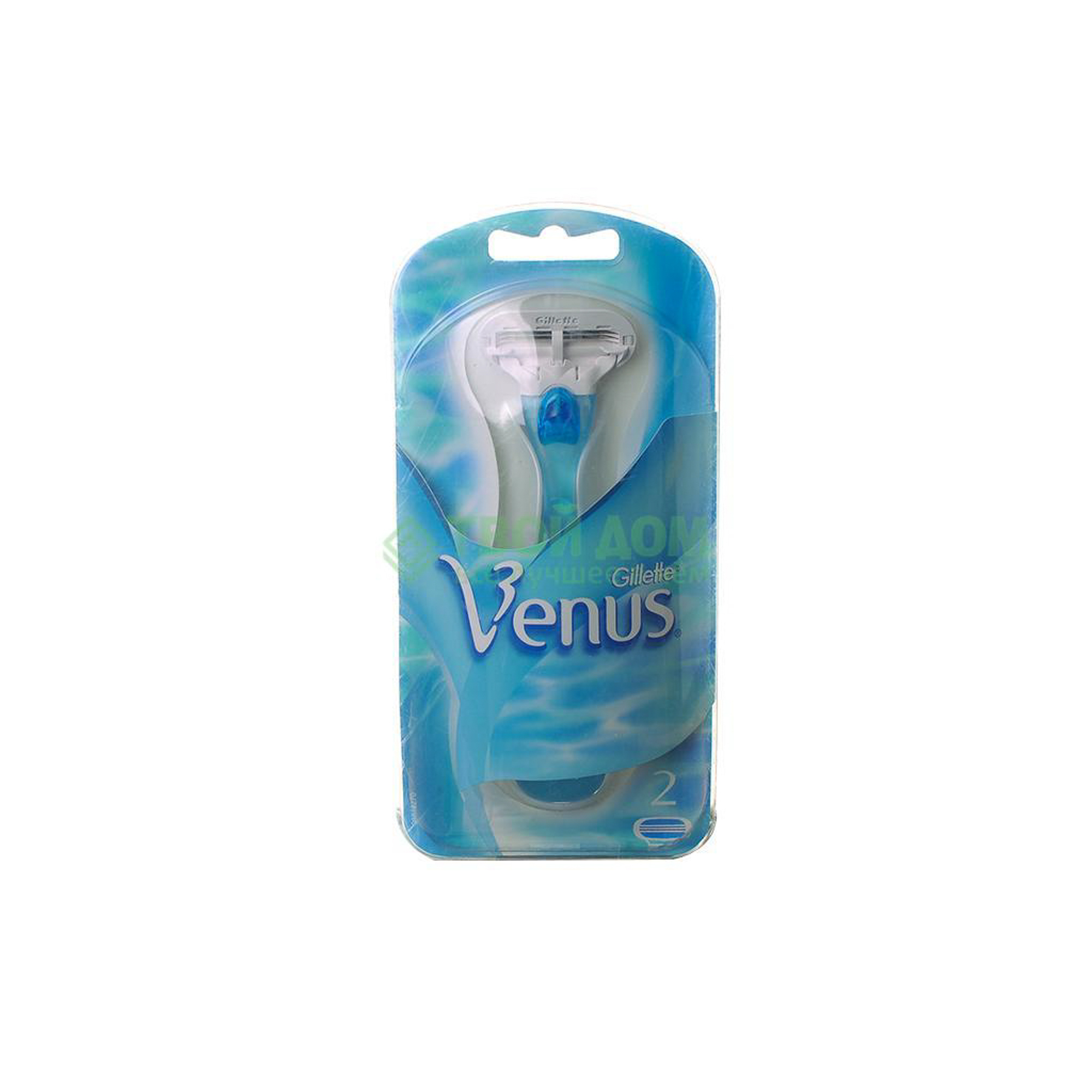 Станок для бритья gillette venus с 2 кассетами