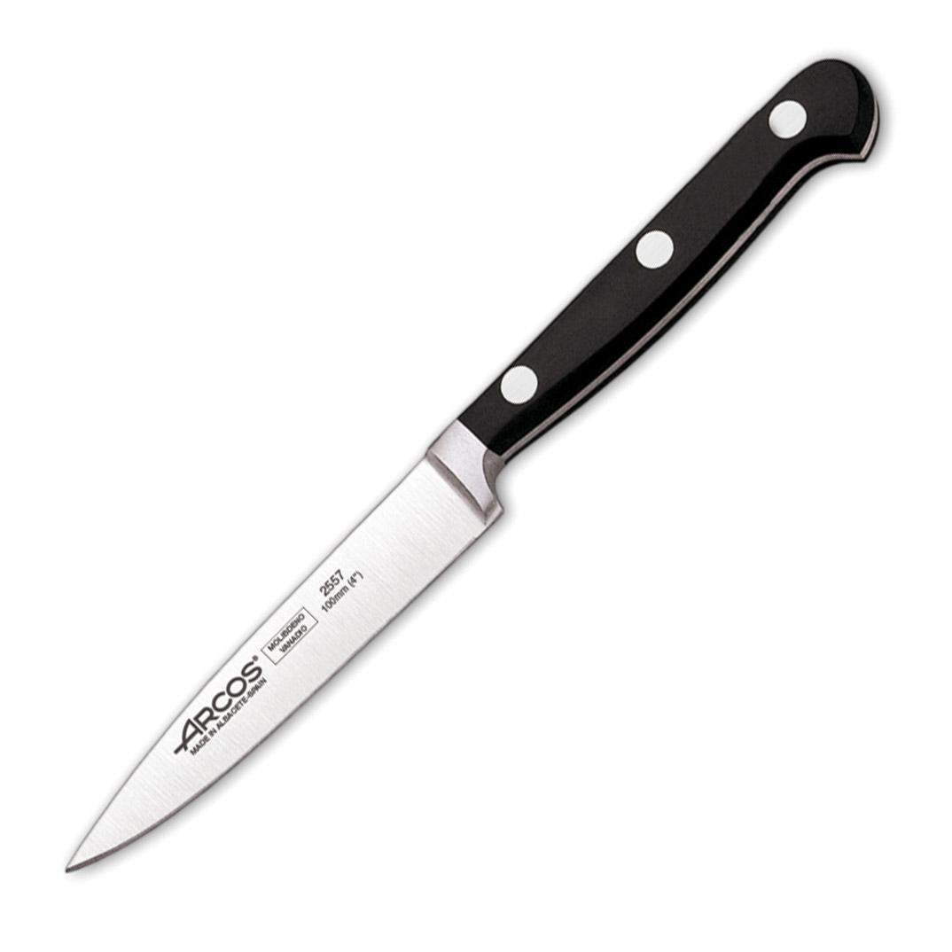 Нож овощной Arcos 10см 2557, цвет черный - фото 1