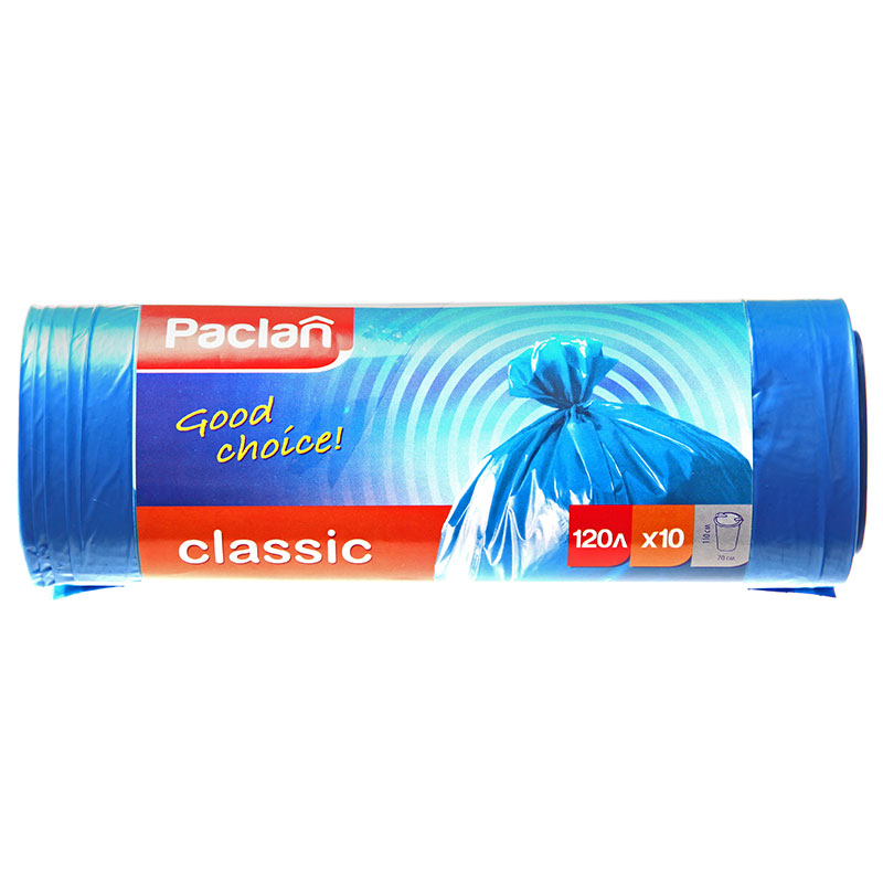 фото Мешки для мусора paclan classic 120 л 10 шт