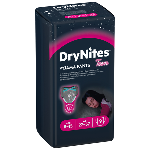 фото Трусики huggies drynites для девочек 8-15 лет 9 шт