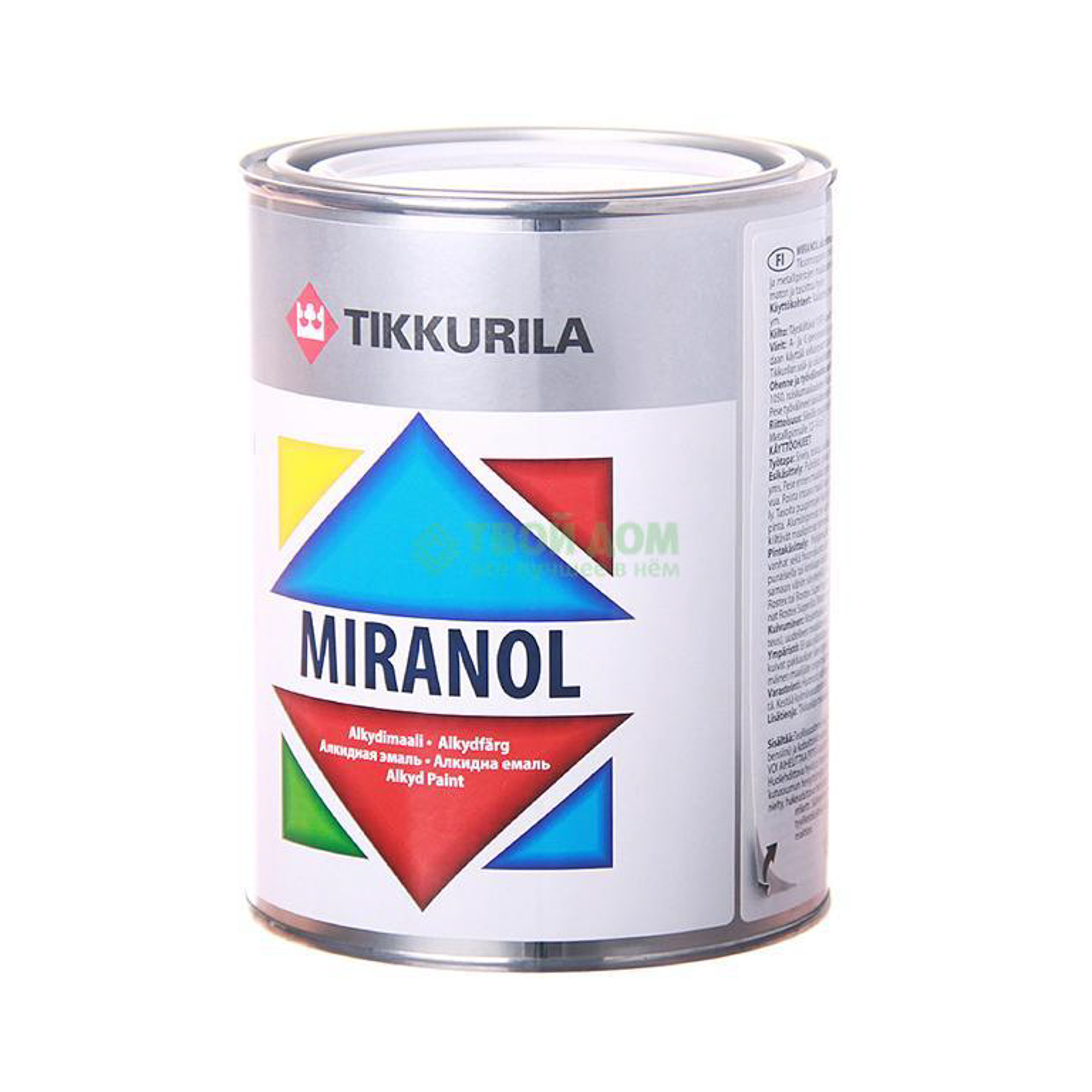 

Эмаль Tikkurila Oyj Миранол-тикс а 3/2.7л, Белый