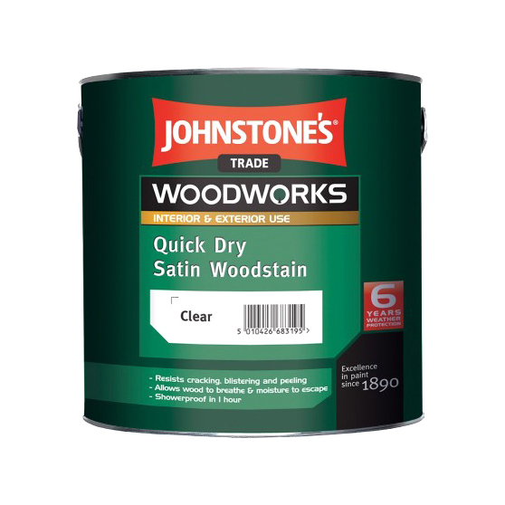 Лак Johnstone's Quick Dry Satin Woodstain Красное дерево 2,5