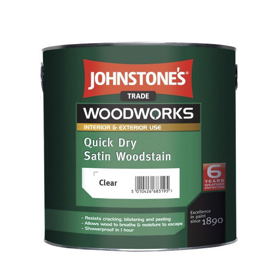 фото Лак johnstone's quick dry satin woodstain 0,75 л johnstones