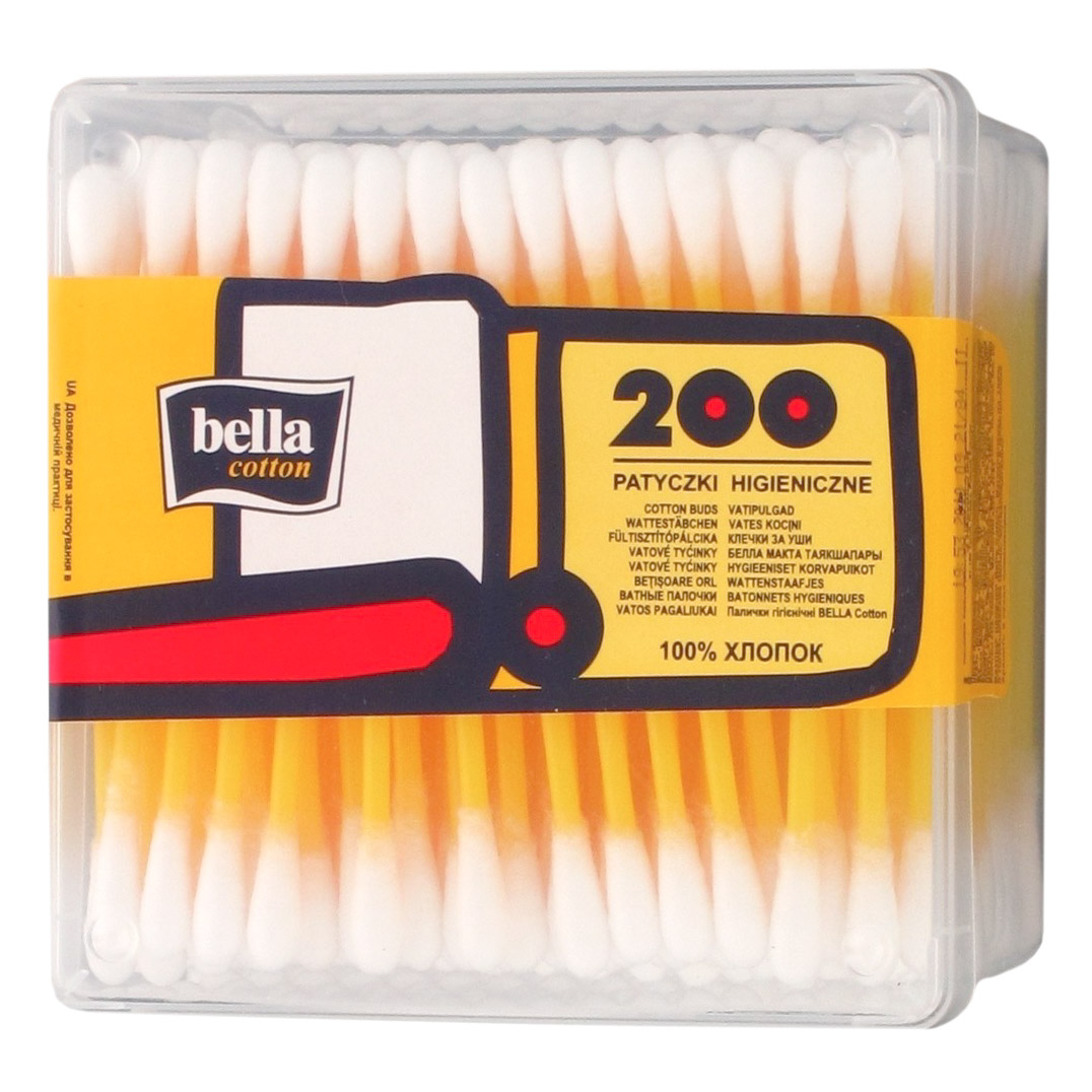 Ватные палочки гигиенические Bella 200 шт