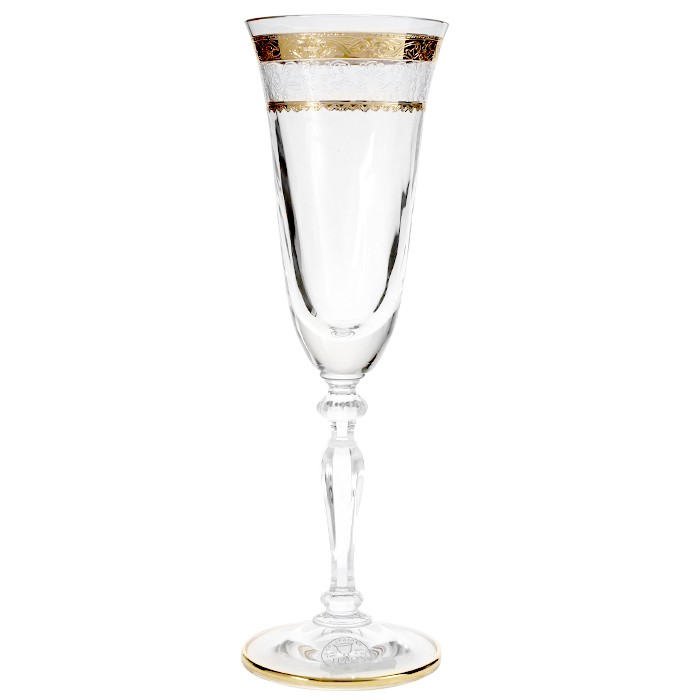 Набор бокалов для шампанского Timon srl флет 6ш 160 аллег p/n (P/N /16669), цвет золотой - фото 1
