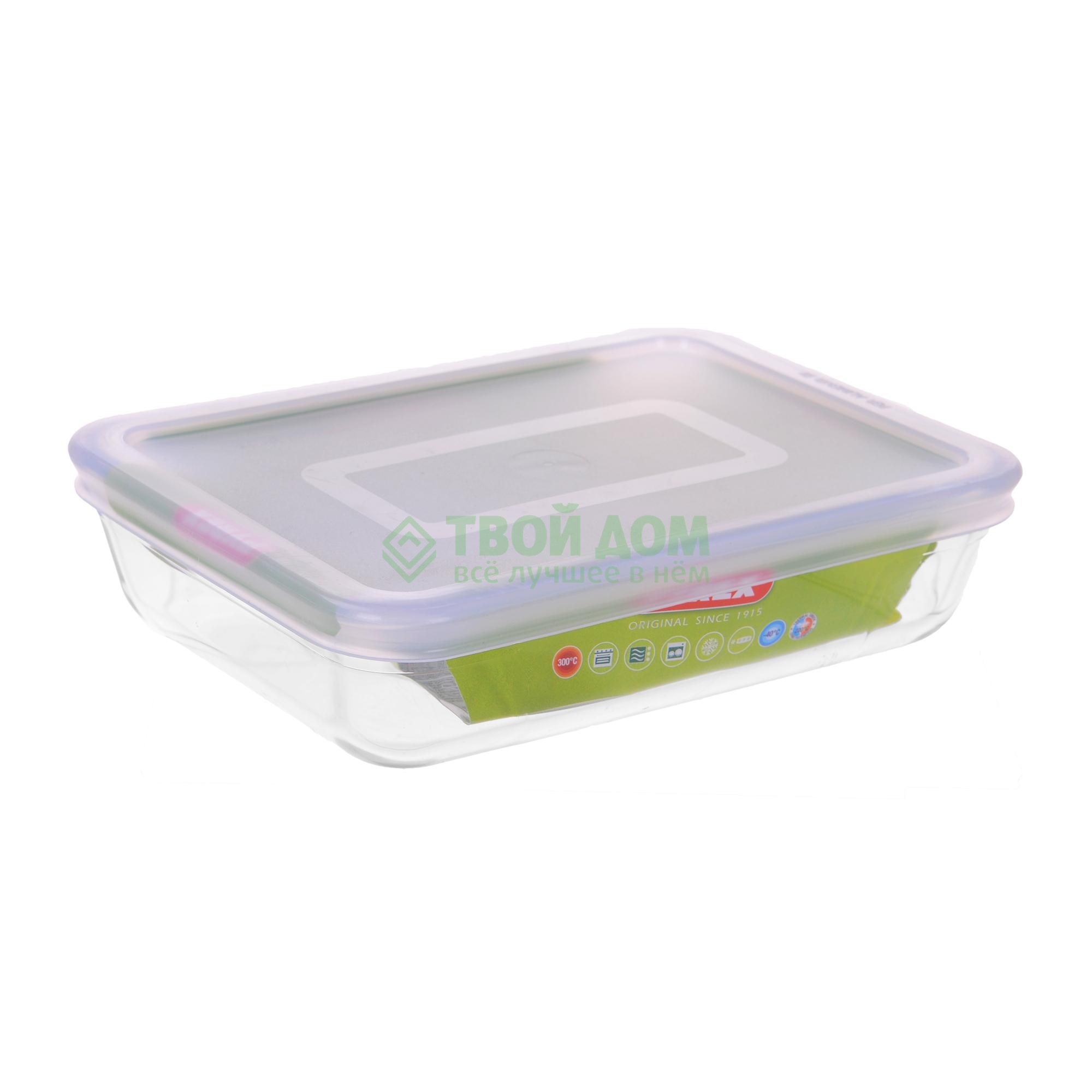 фото Форма для запекания pyrex cook&store classic glass прямоугольная 0,8 л (241p000/5046/6146)