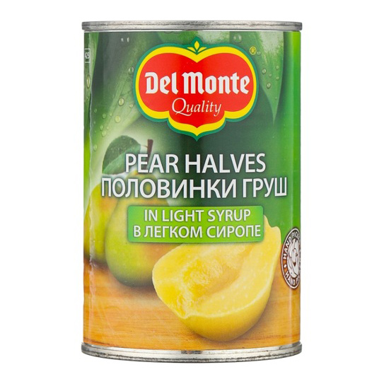 фото Груши del monte половинки в сиропе 420 г