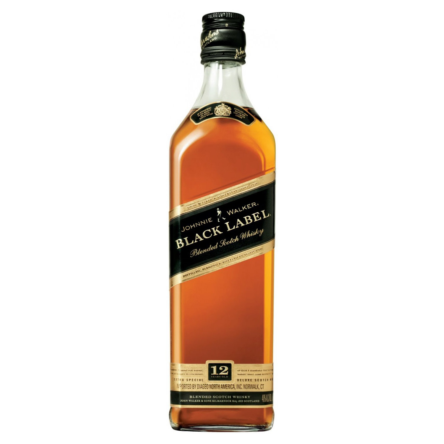 

Виски Johnnie Walker Black Label 12 лет 500 мл, Виски темно-золотистого цвета с оранжево-торфяными отблесками.
