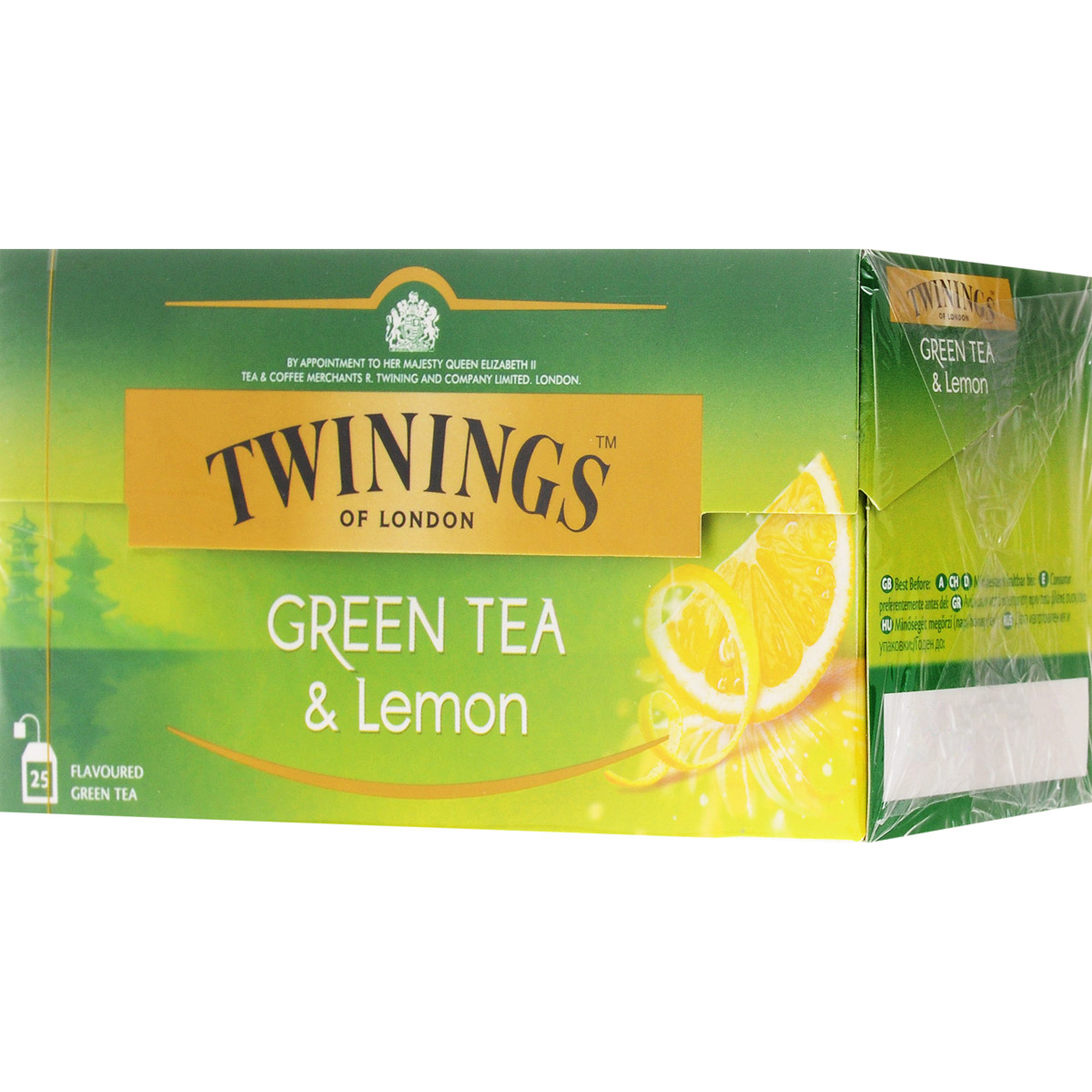 Чай зеленый Twinings Green Tea and Lemon 25 пакетиков