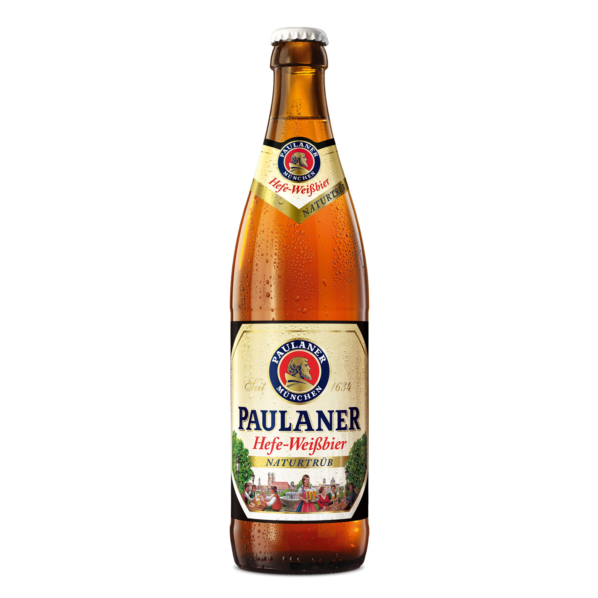 фото Пиво светлое фильтрованное paulaner hefe-weissbier naturtrub 0,5 л