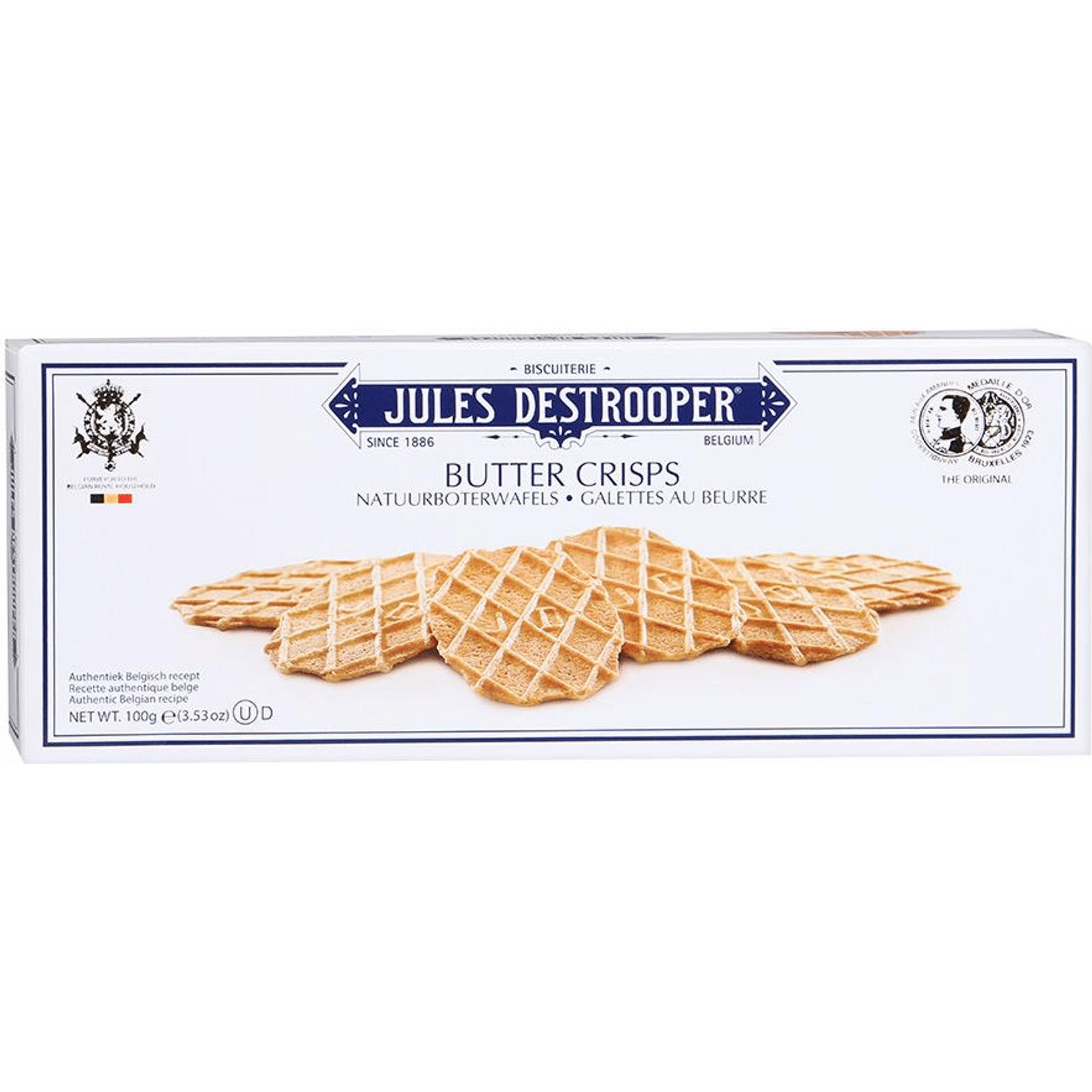 Печенье вафельное Jules Destrooper Butter Crisps, 100 г