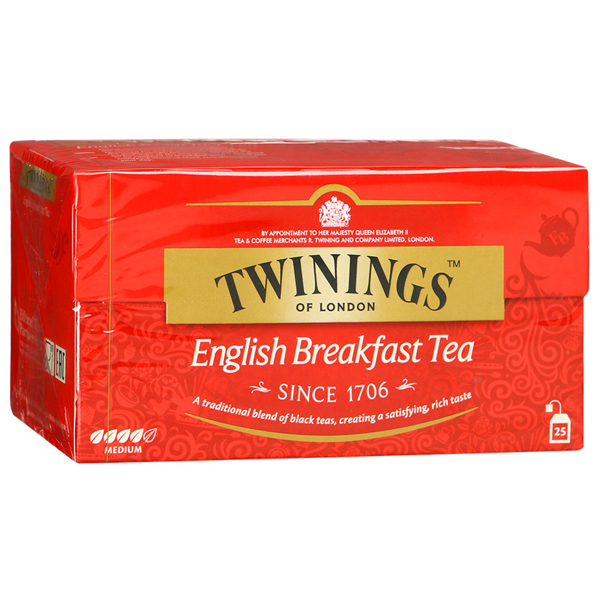 Чай черный Twinings English Breakfast 25 пакетиков