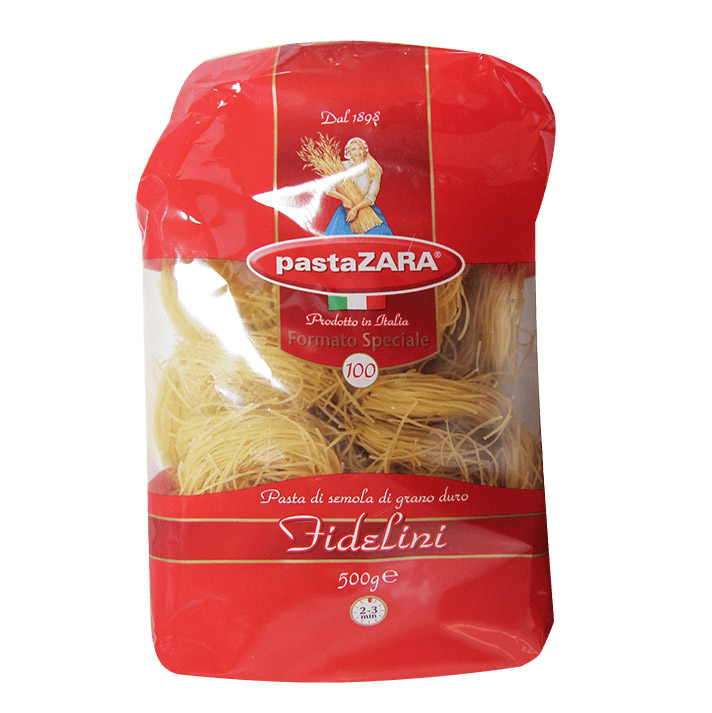 фото Макаронные изделия pasta zarа фиделлини №100 500 г pasta zara