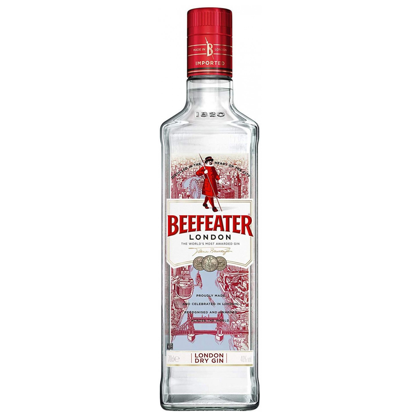 

Джин Beefeater 0,5 л, Джин прозрачного цвета.