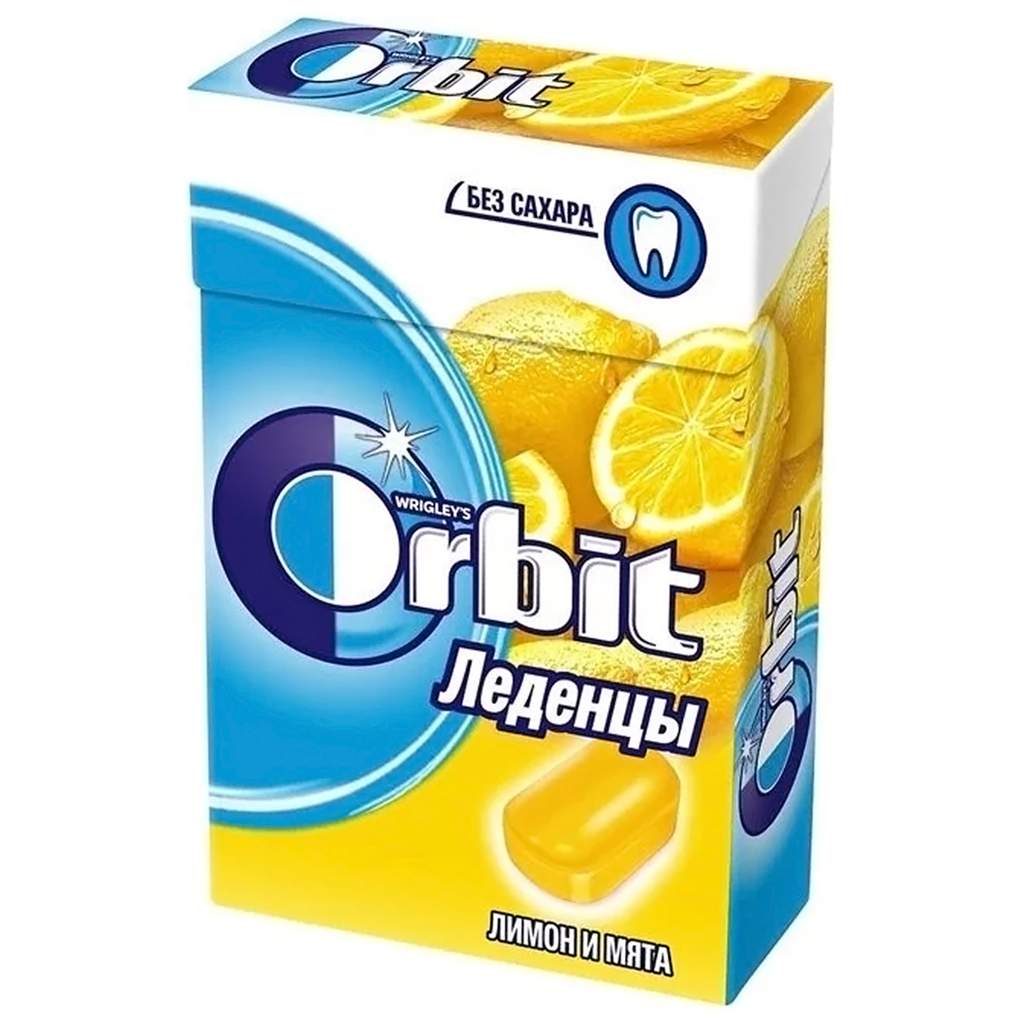 

Леденцы Orbit Лимон и мята, 35 г