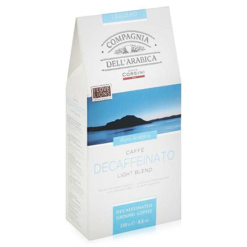 

Кофе молотый Compagnia Dell'Arabica Caffe Decaffeinato молотый кофе 250