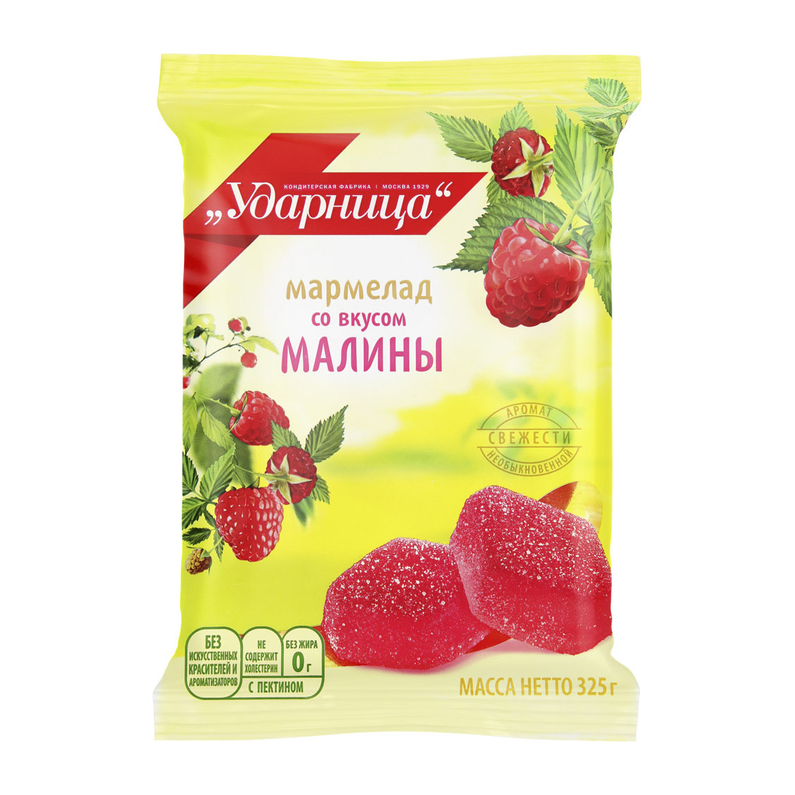 фото Мармелад ударница со вкусом малины 325 г