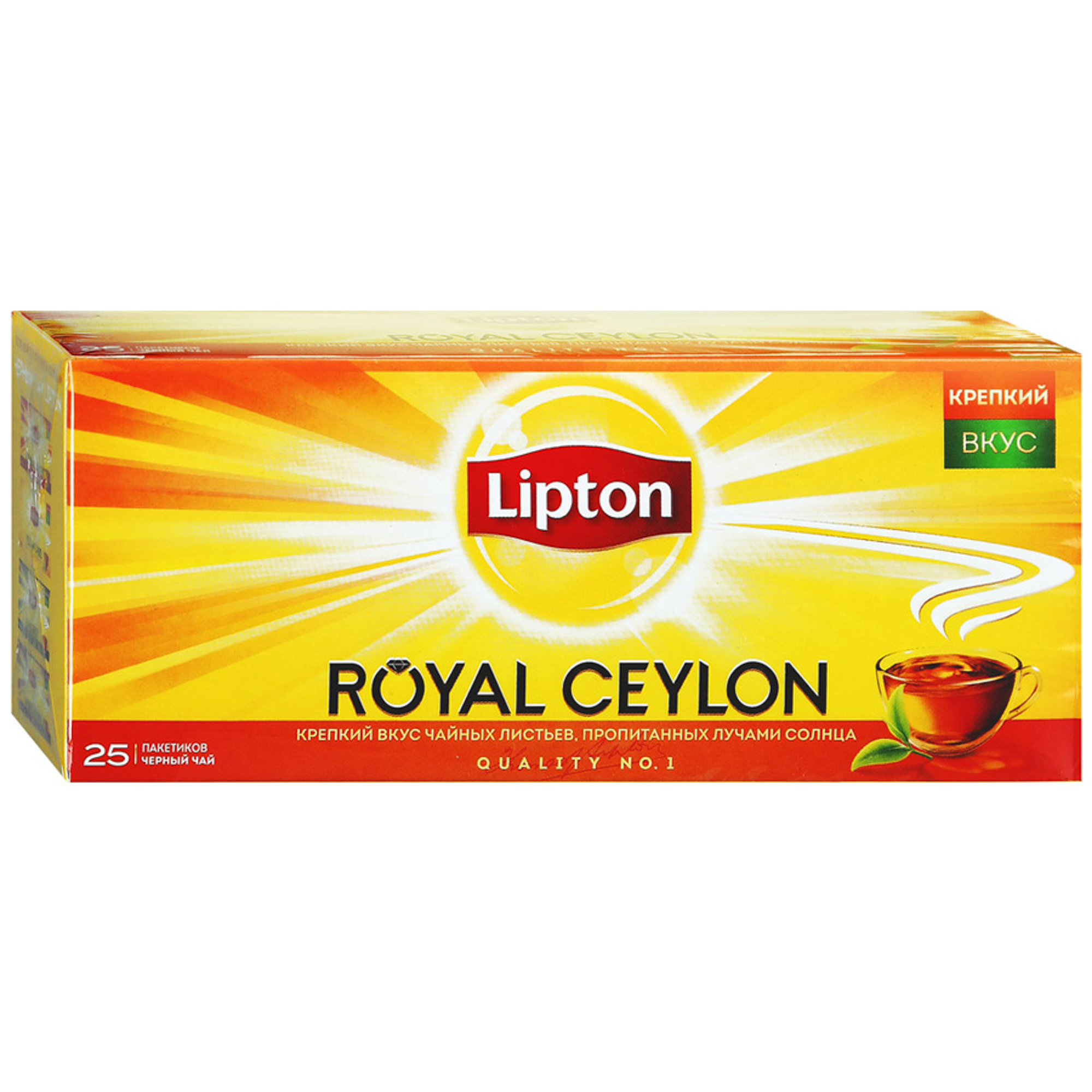 фото Чай черный lipton royal ceylon 25 пакетиков