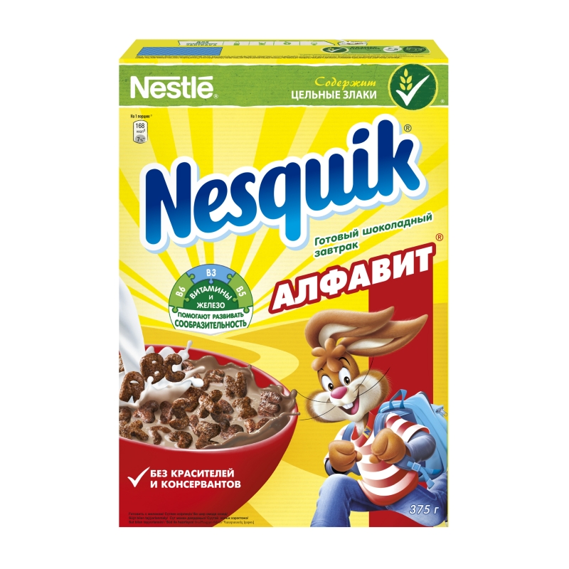 Готовый завтрак Nesquik алфавит 375 г