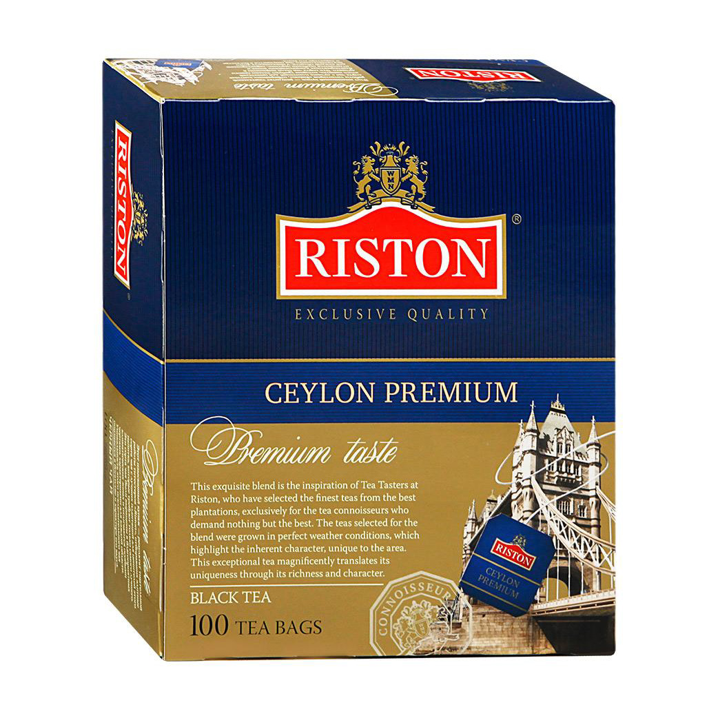 Чай черный Riston Ceylon Premium 100 пакетиков