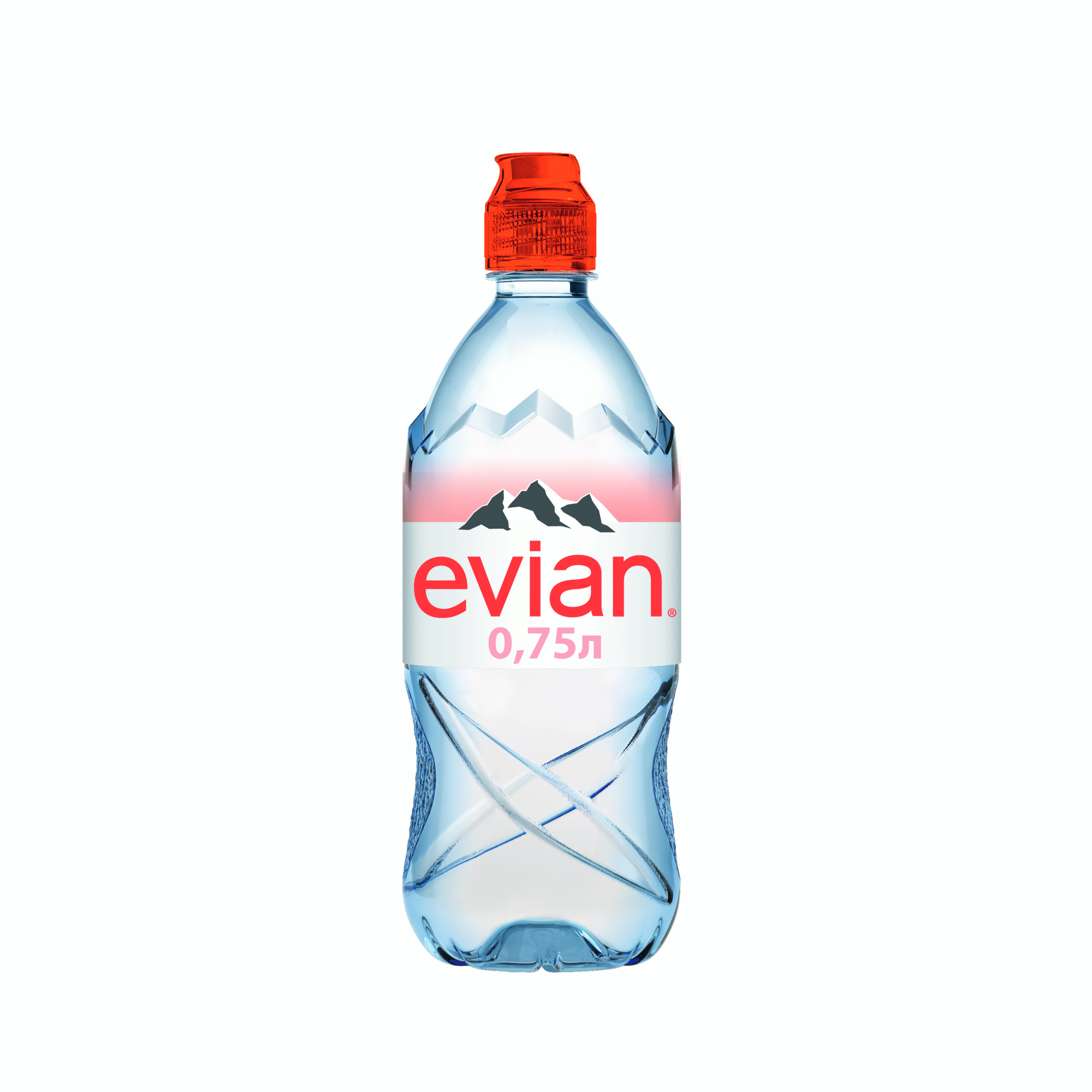 Вода минеральная Evian негазированная 0,75 л