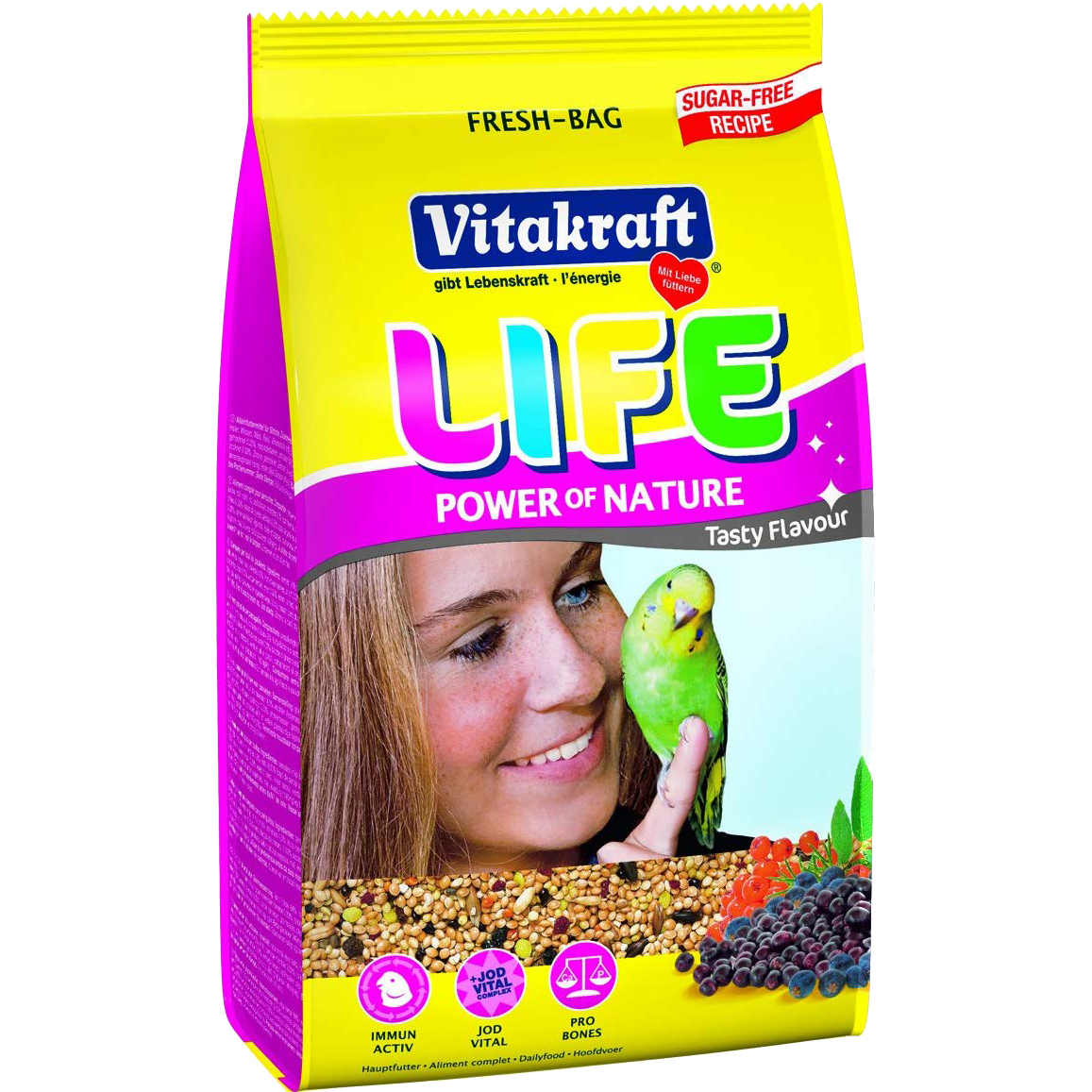 

Корм для птиц Vitakraft Life Power Nature для волнистых попугаев 800 г